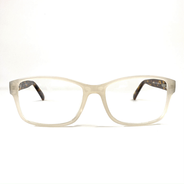 Óculos de grau - Acetato nude modelo clássico com haste em animal print