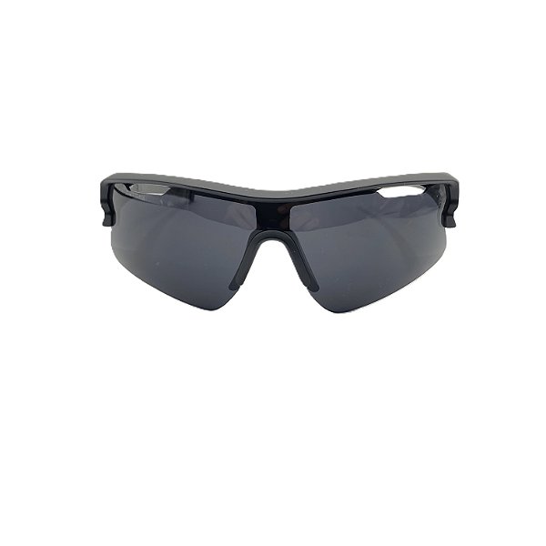 Óculos de sol esportivo Lewis - Armação na cor preta e lente na cor preta