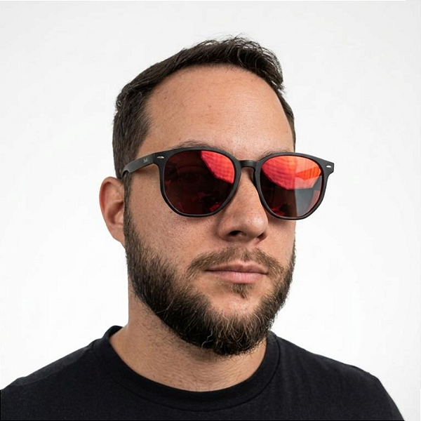 Óculos de sol Leblon - Modelo Hexagonal estilo casual unissex