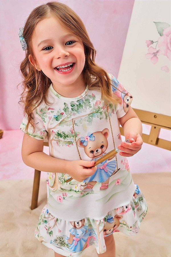 Vestido em Molecotton - Kukiê