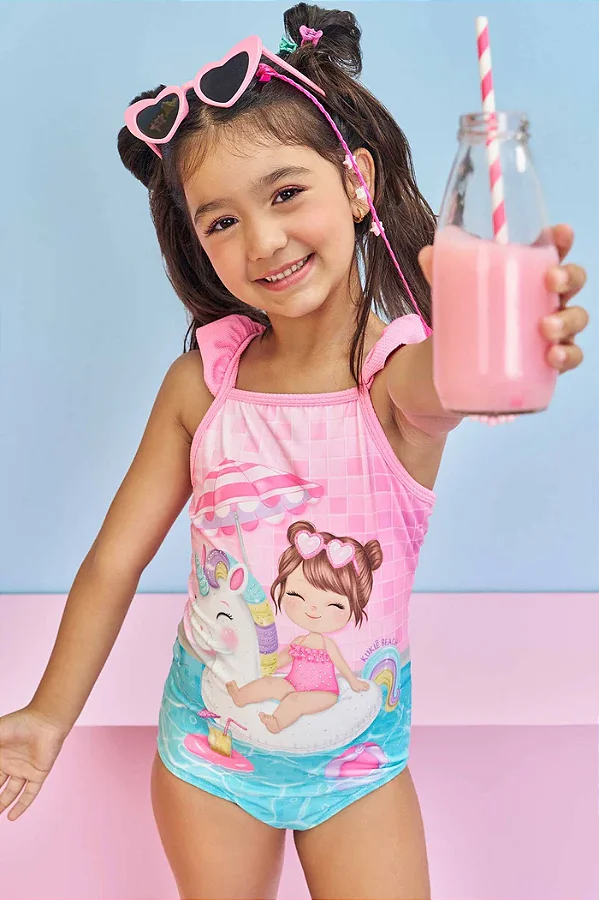 Maiô em Malha com Proteção UV 50+ - Kukiê