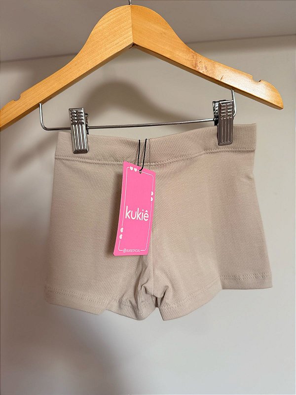 Shorts Basic em Cotton Kukiê bege
