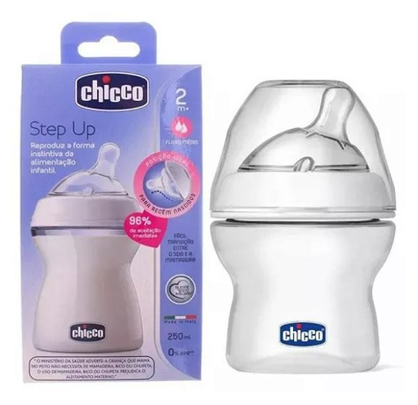 Mamadeira Step Up Fluxo Médio 250ml - Chicco