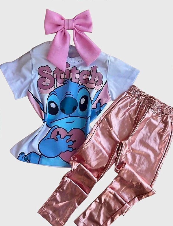 Conjunto Infantil Menina Stitch