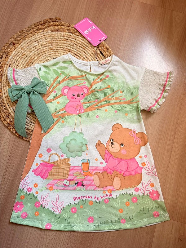 Vestido Bebê Menina Alecrim Kukiê - Ursinha