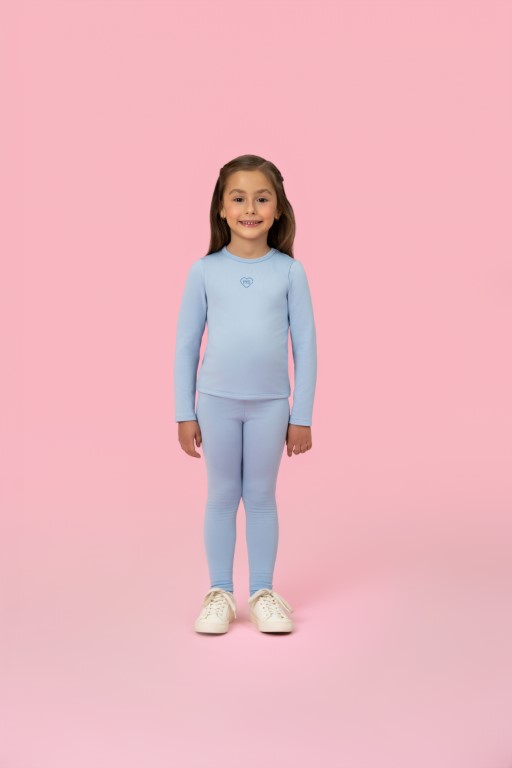 Conjunto Infantil Menina Mon Sucré Térmico Azul