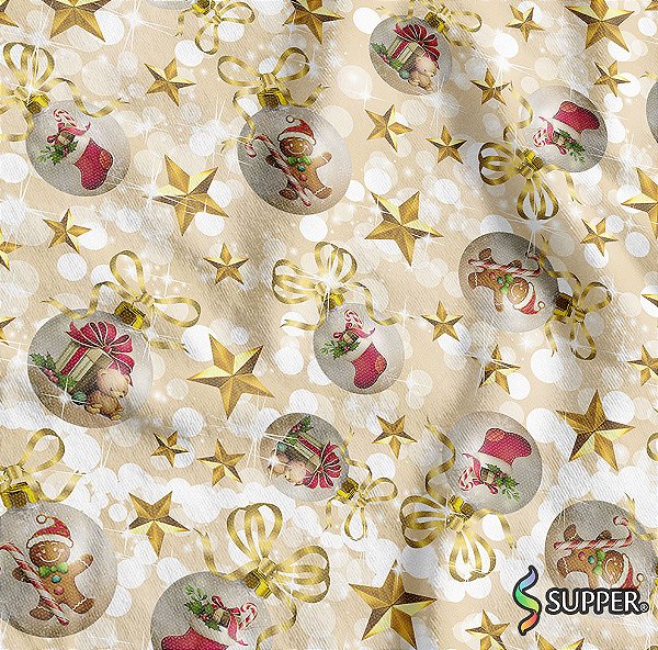 Tnt Estampado Metro - Natal Globos