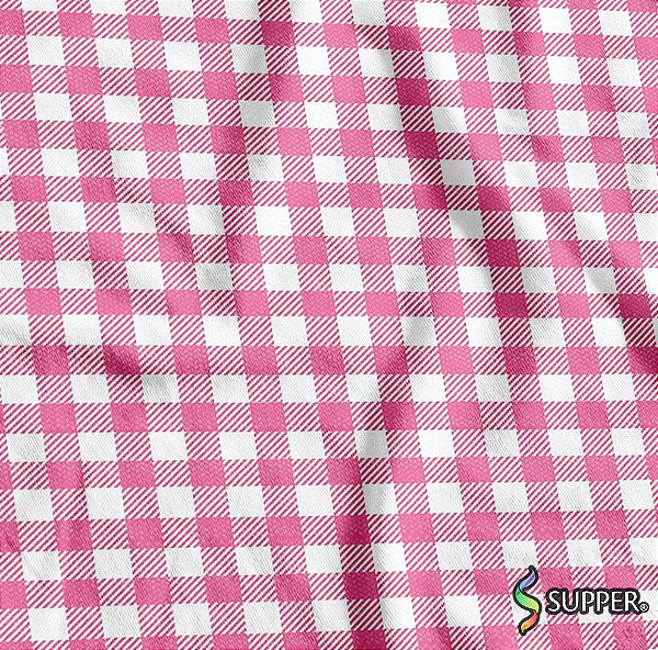 Tnt Estampado Metro - Xadrez Rosa