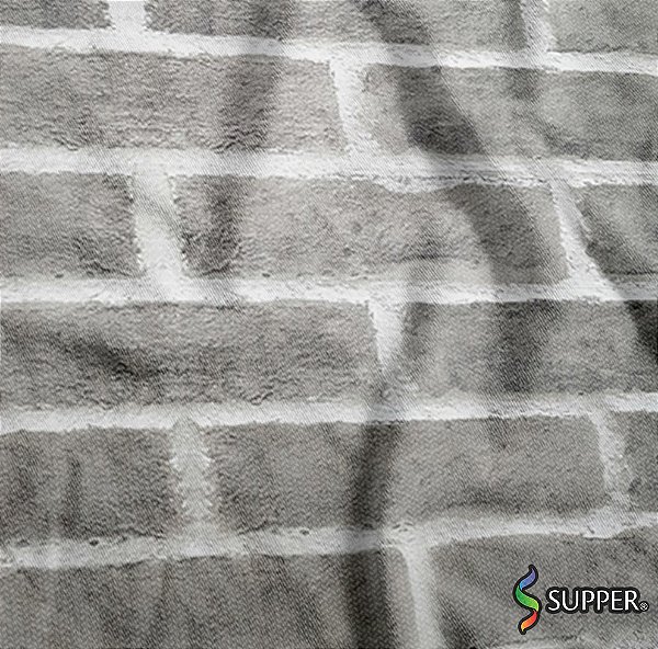 Tnt Estampado Metro - Tijolo Cinza