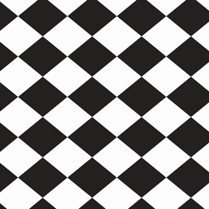 Tnt Estampado Metro - Losango Preto e Branco