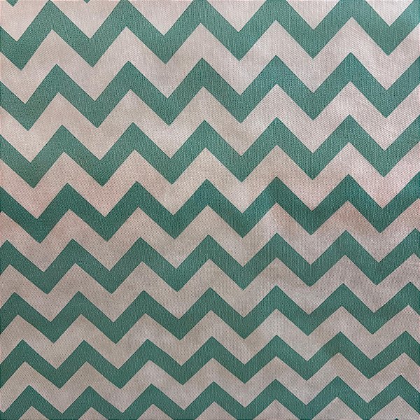 Tnt Estampado Metro - Chevron Verde Agua
