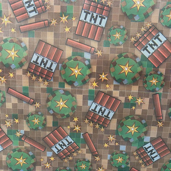 Tnt Estampado Metro - Minecraft