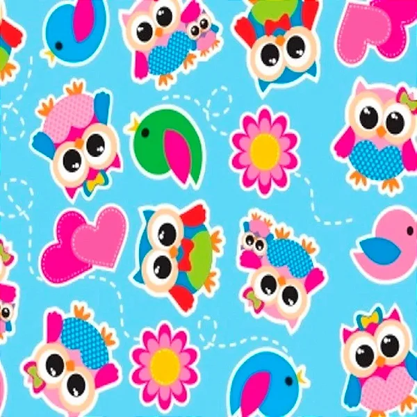 Tnt Estampado Metro - Coruja Azul