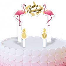TOPPER PARA BOLO FLAMINGO FESCOLOR
