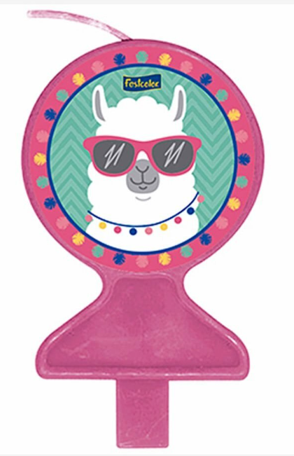 Vela Plana Lhama – 1 Unidade – Festcolor