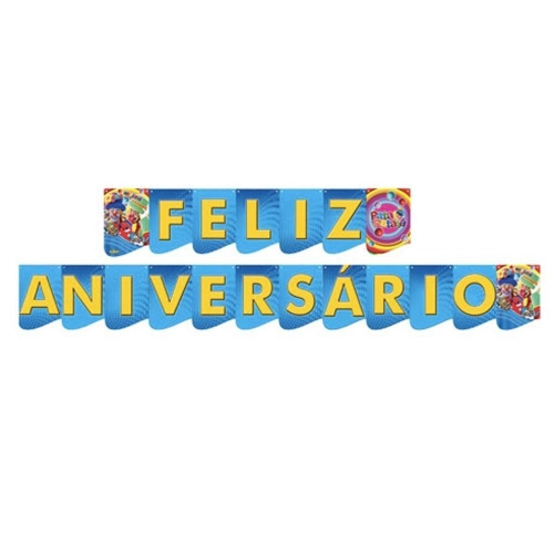 FAIXA FELIZ ANIVERSÁRIO PATATI PATATA