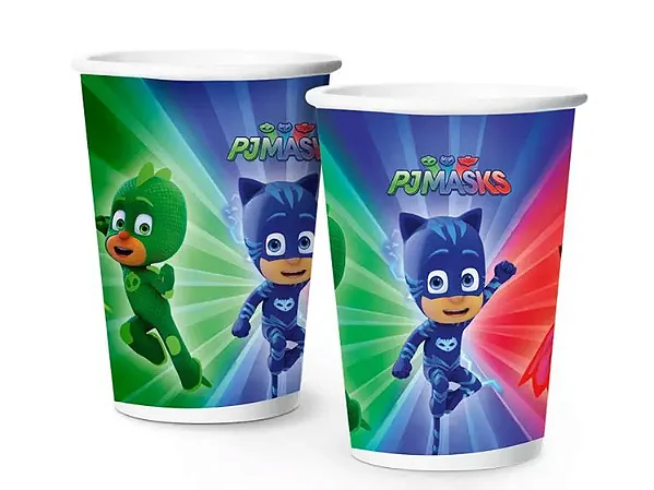 COPO PAPEL PJ MASKS 180mL - 08 un