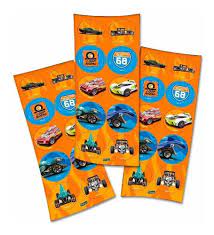 ADESIVO DECOR RED HOT WHEELS C/3 CARTELAS FESTCOLOR