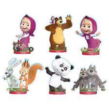 DECORACAO DE MESA MASHA E O URSO PCT C/6 UN - REGINA