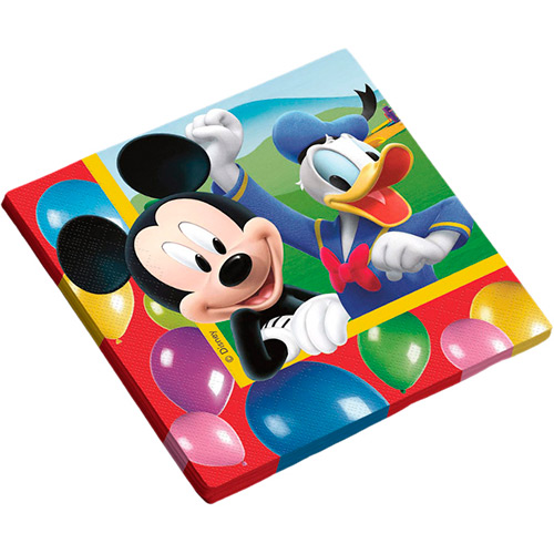 GUARDANAPO DE PAPEL MICKEY DIVERSÃO - 16un