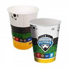 COPO DE PAPEL APAIXONADOS POR FUTEBOL 200 ML c/8 un FESTCOLOR