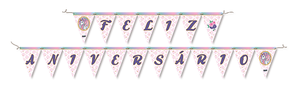 FAIXA FELIZ ANIVERSARIO UNICORNIO