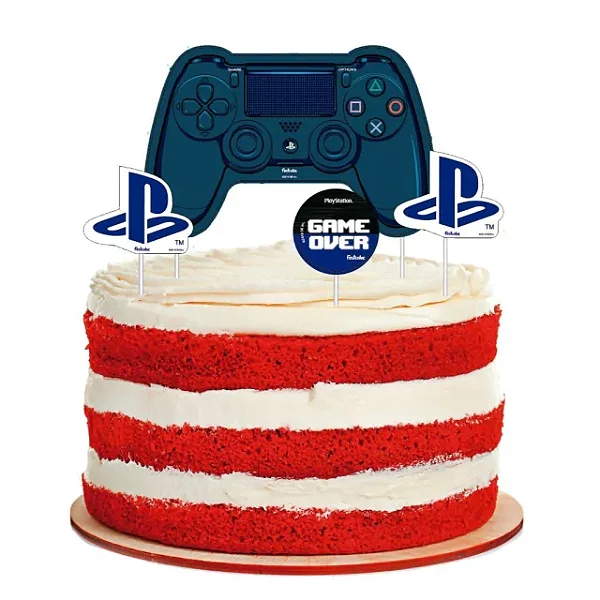 TOPPER PARA BOLO PLAYSTATION - 04un