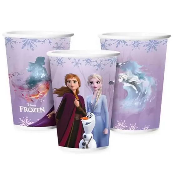 COPO DE PAPEL FROZEN 180 mL - 12 un
