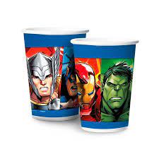 COPO DE PAPEL 180ML AVENGERS PCT C/8 UND - REGINA