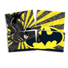 PAINEL 4 LAMINAS BATMAN geek 1,28 m x90 cm FESTCOLOR
