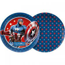 PRATO PAPEL RED. CAPITÃO AMERICA-REGINA