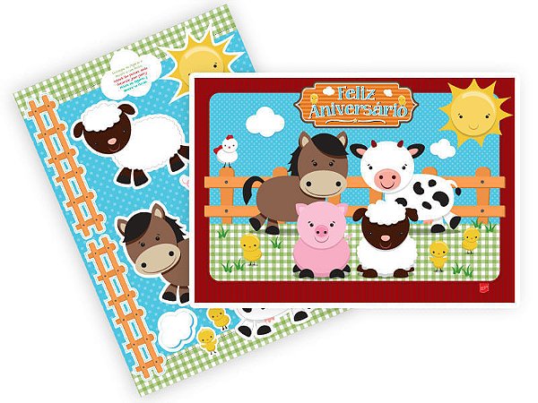 KIT DECOR FAZENDINHA C/8 UNID
