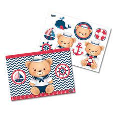 KIT DECORATIVO URSINHO MARINHEIRO 10X01