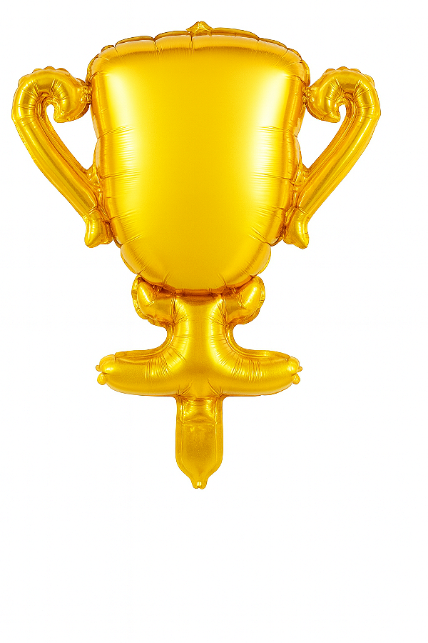 Balão Metalizado Troféu 36,5 x 43,5 cm – 1 unidade – Dourado
