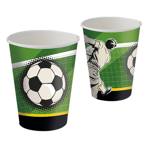 Copo de Papel 200ml Festa Futebol – 8 Unidades – Festcolor