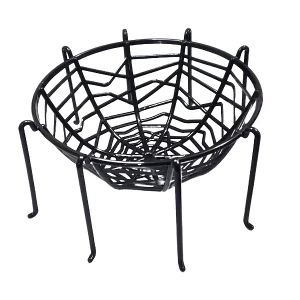 Bandeja Teia Halloween – Preta | 20cm x 10cm