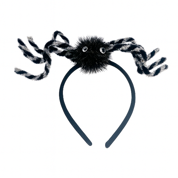 Tiara Aranha com Brilhos Prata