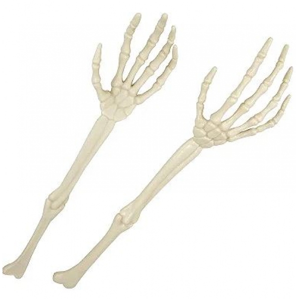 Enfeite braço caveira Halloween – 2 unidades