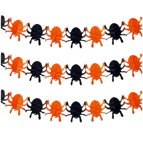 Bandeirola Papel Halloween Aranha – 1 Unidade (3 m)