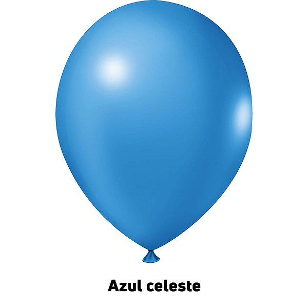 Balão Liso Azul Celeste