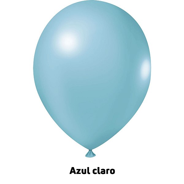 Balão Liso Azul Claro