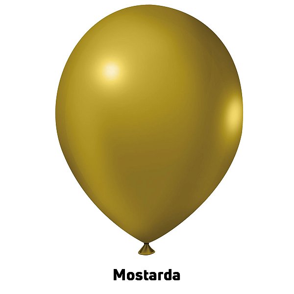 Balão Liso Mostarda