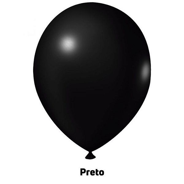 Balão Liso Preto