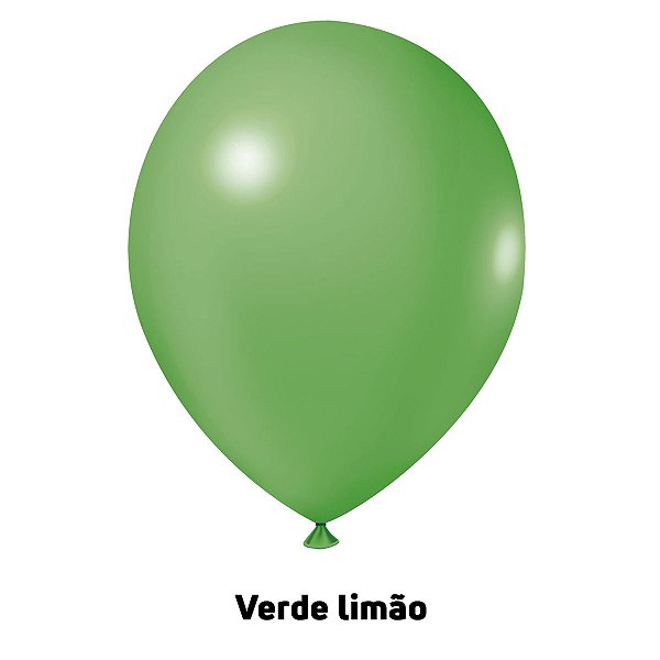 Balão Liso Verde Limão