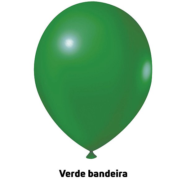 Balão Liso Verde Bandeira