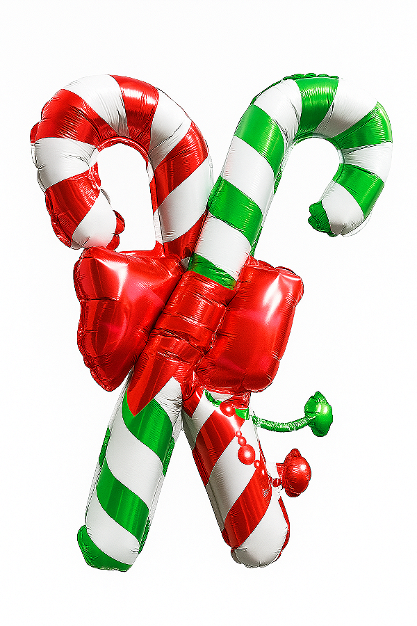 Balão Metalizado Bengala Dupla 47,5x60 cm - 1 Unidade