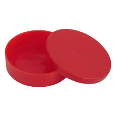 Latinha Plástica Colorida – 10 Unidades - Vermelha