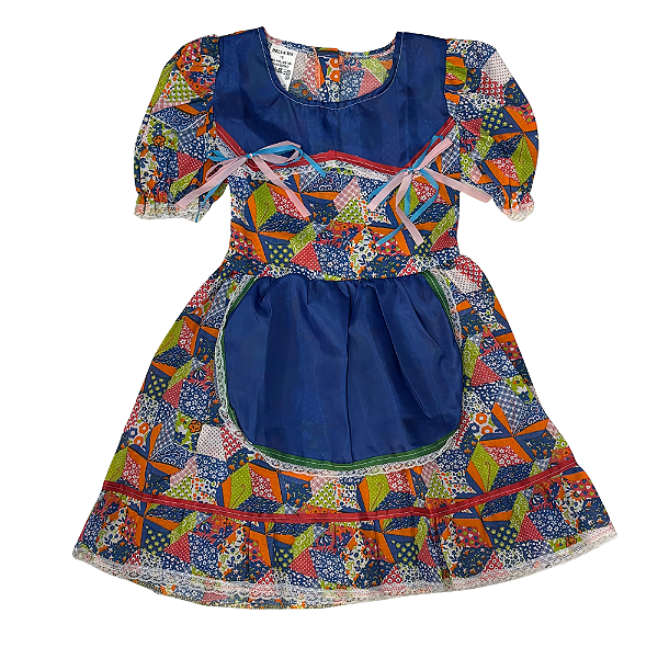 Vestido Junino Infantil Tamanho 06 ao 10