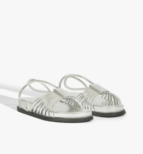 Schutz 668-Sandália Salto Baixo S 21564 0289 0001 27-Prata