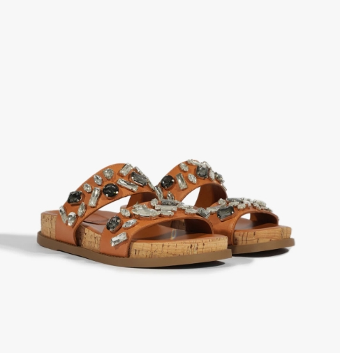 Schutz 668-Sandália Salto Baixo S 21564 0296 0001 70-Caramelo